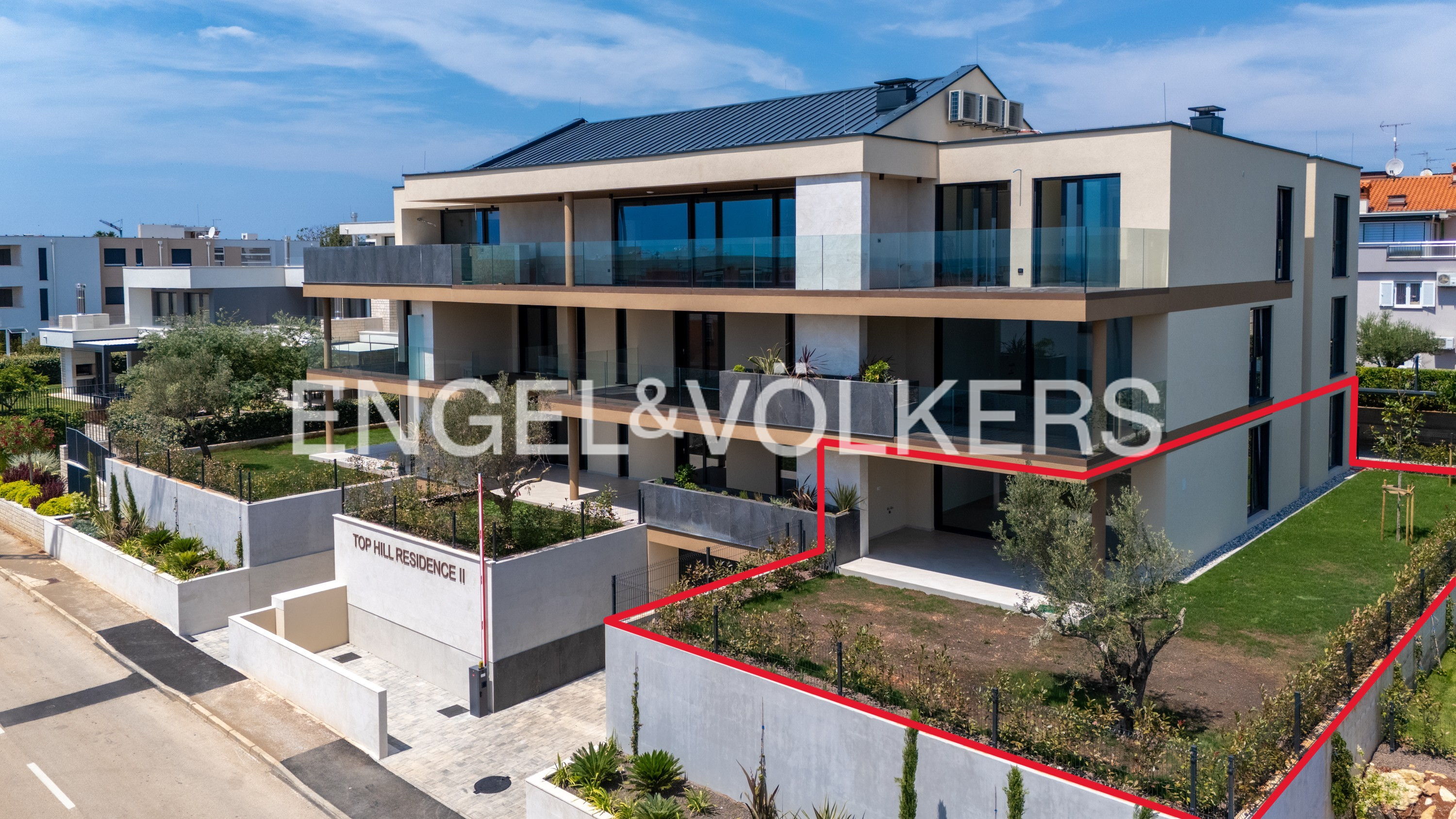 Feel-good architecture - stylish 3-room garden flat near the coast (Building A)