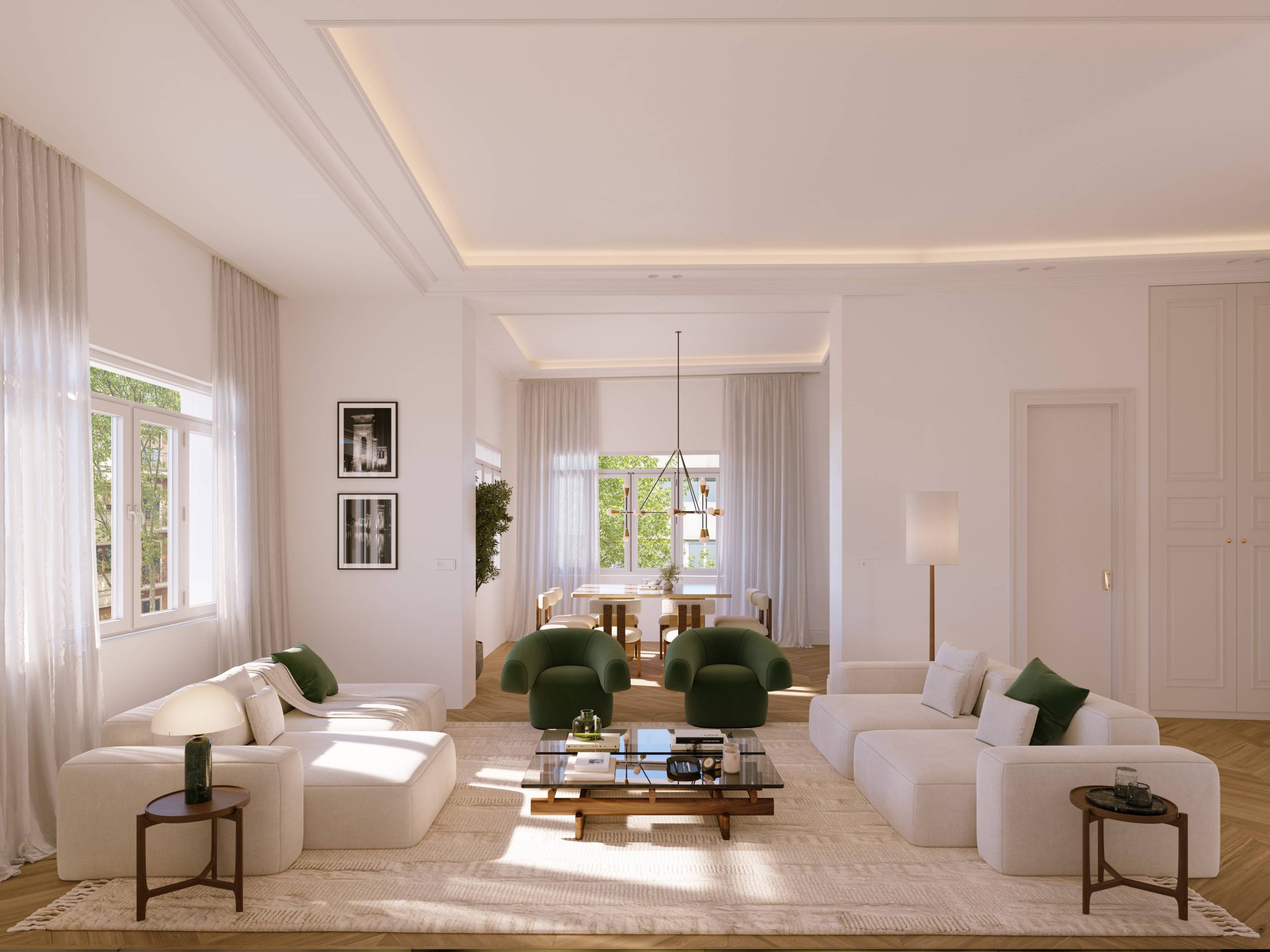 Renovated exclusive three-bedroom property with terrace, garage, and storage room in Argüelles