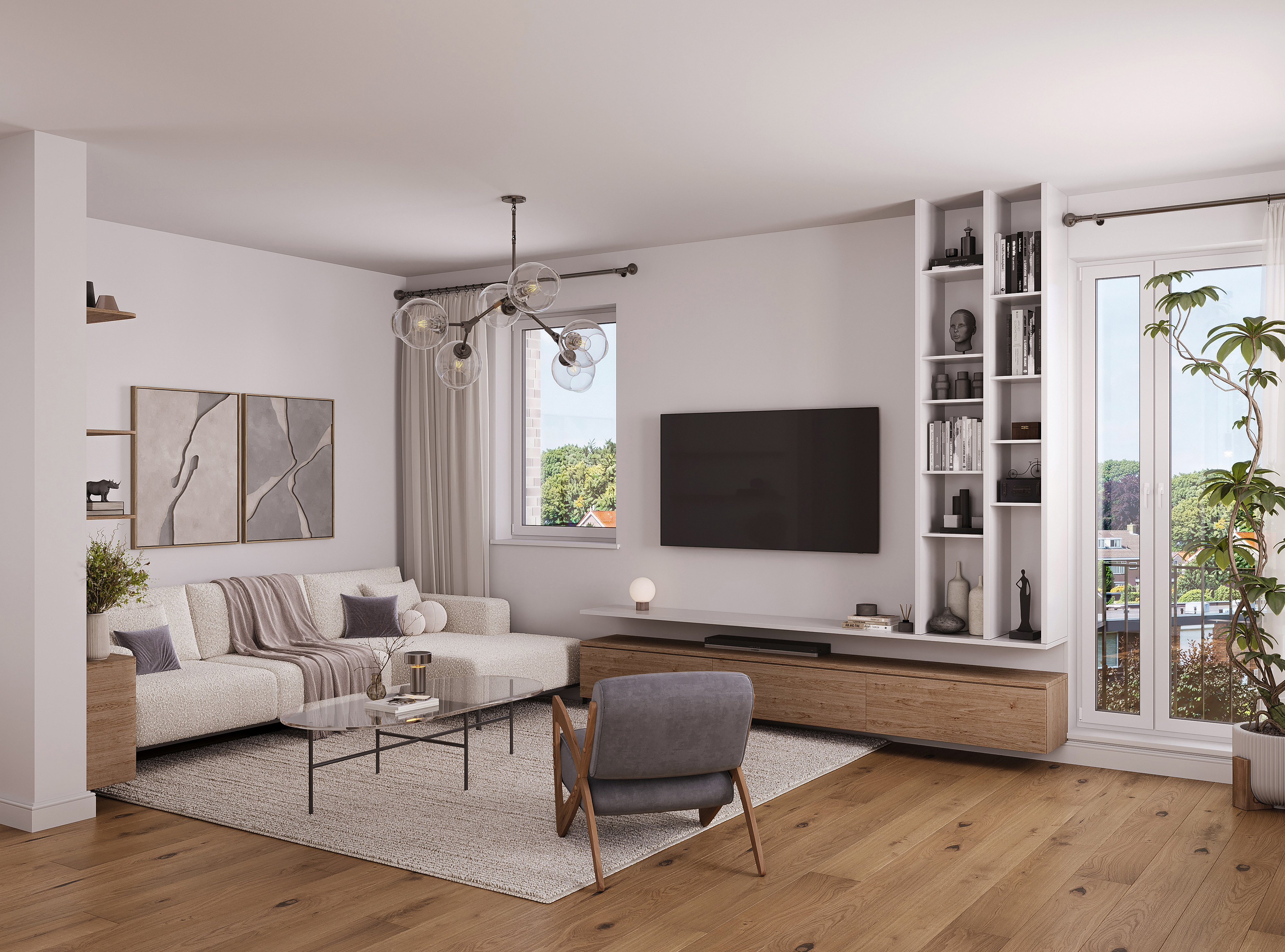 Privates Wohnen auf zwei Ebenen mit Dachterrasse – Fertigstellung Q 4 2026 [AI-modified]