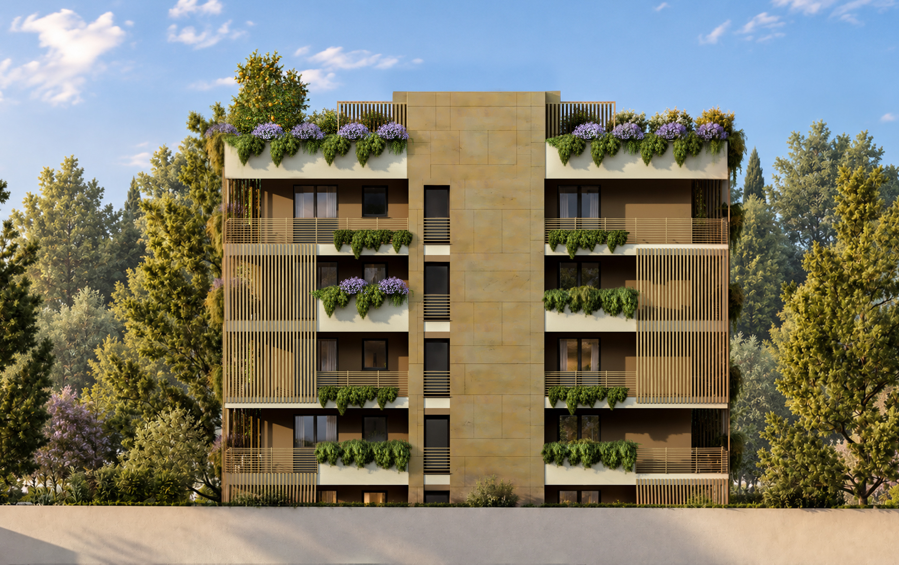 Newly built apartment with terrace
