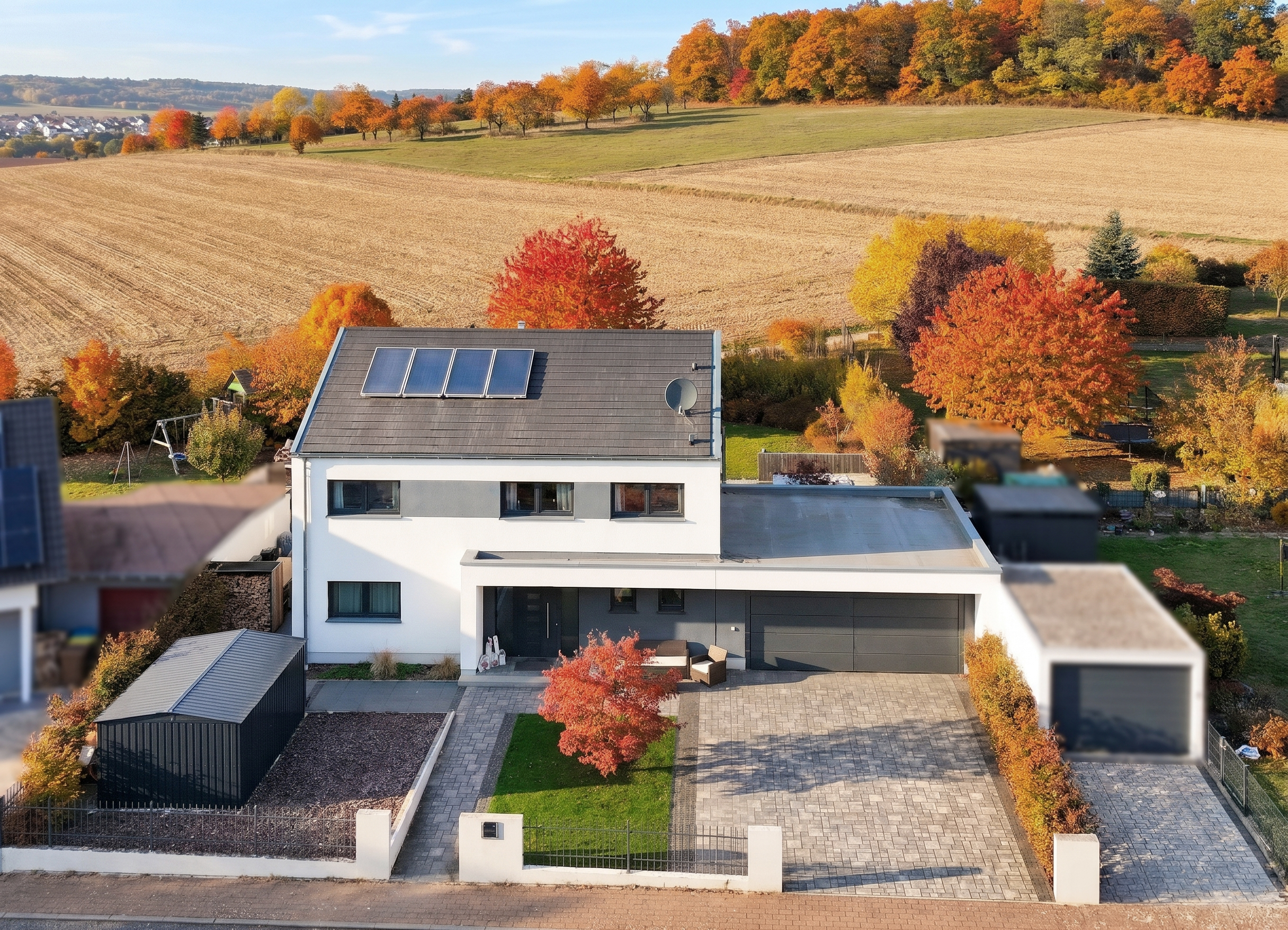 Ihr neues Zuhause in Ranstadt – Durchdachtes Raumkonzept & Blick ins Grüne [AI-modified]