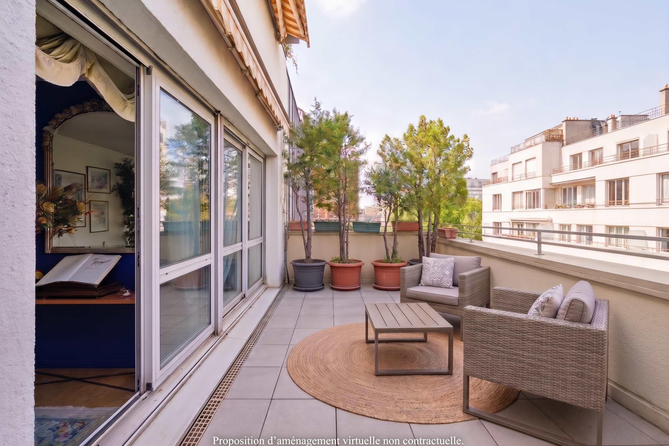 Zu verkaufen – Wohnung mit 2 Balkonen, 2 Terrassen – Paris 20. Arrondissement