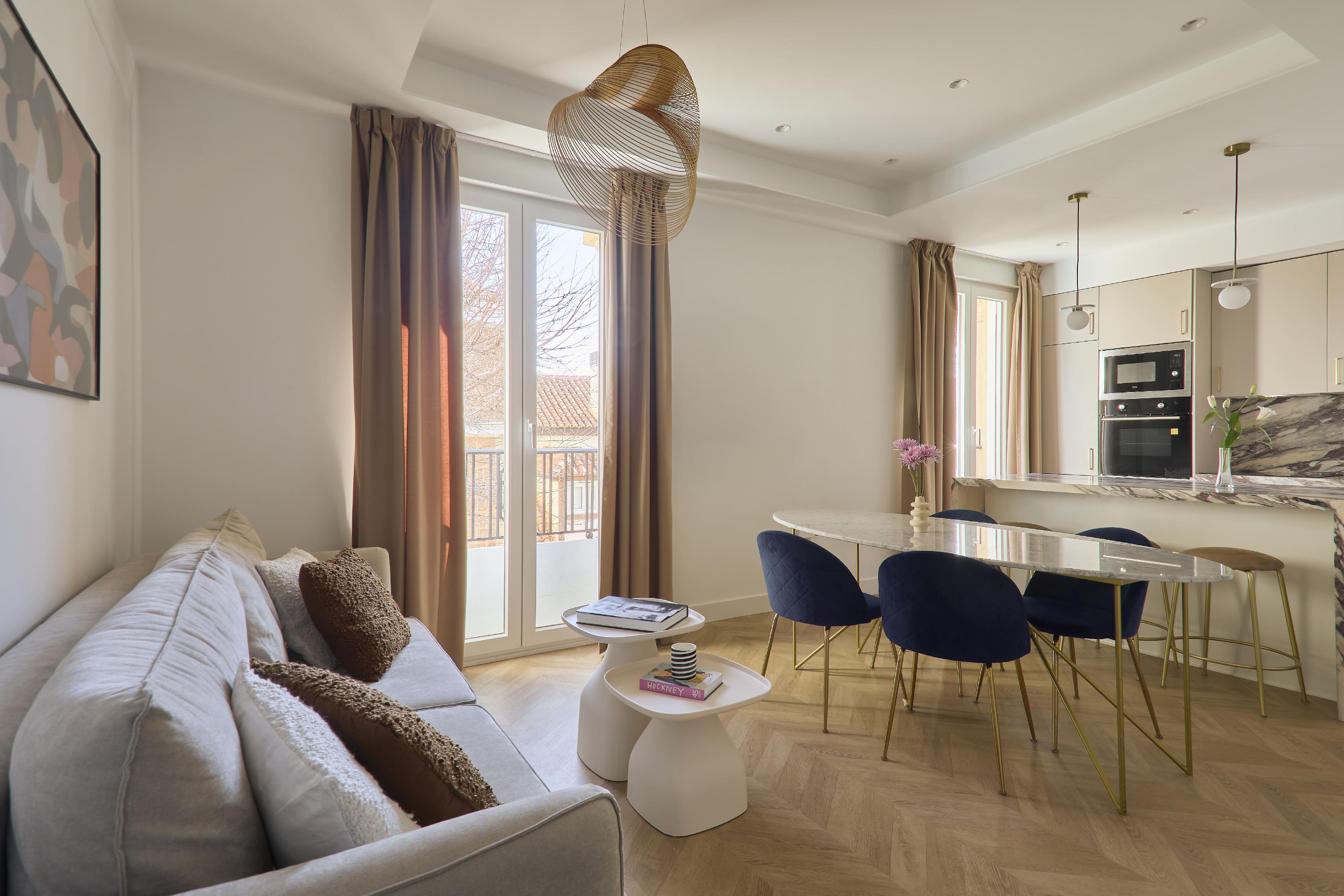 Exclusive brand-new luxury apartment with 3 bedrooms and 3 bathrooms for short-term rental in Malasaña- Available June 2027