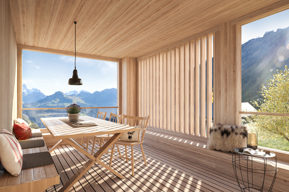 Ferientraum in spektakulärer Bergkulisse auf 1.500m Höhe: Chalet mit direktem Zugang zur Skipiste!