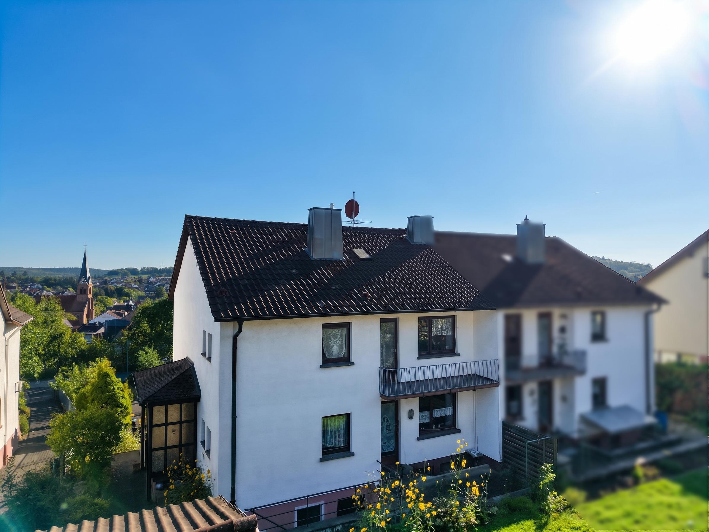 Traumlage in Schweinheim – Doppelhaushälfte mit Weitblick und großem Gartenparadies!
