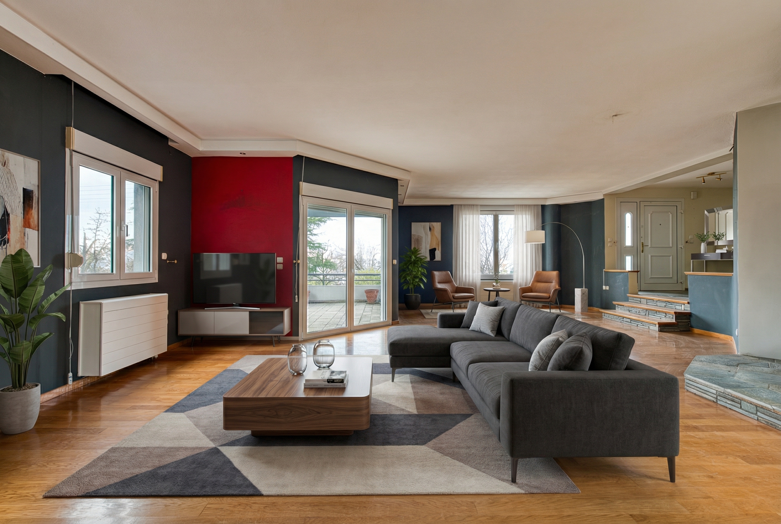 Detached house with panoramic view and privacy [KI-modifiziert]