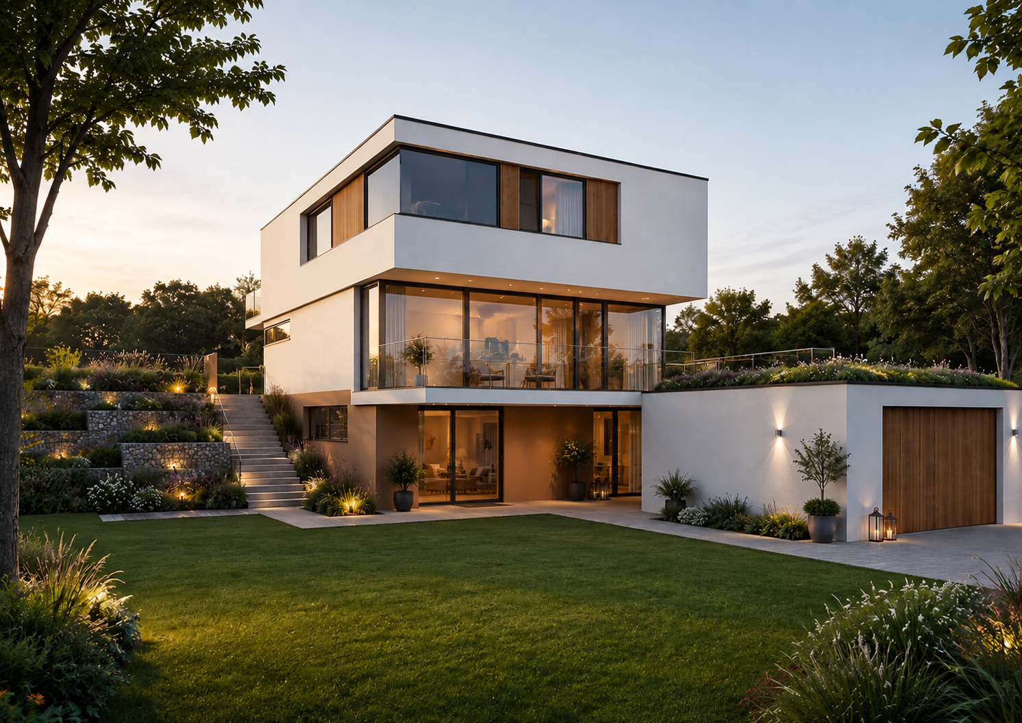 Abendsonne und Weitblick - Hanggrundstück in Bestlage für projektierte Architektenvilla!
