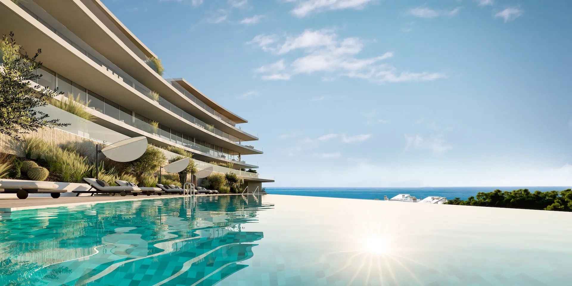 New luxury residential complex with spectacular sea views