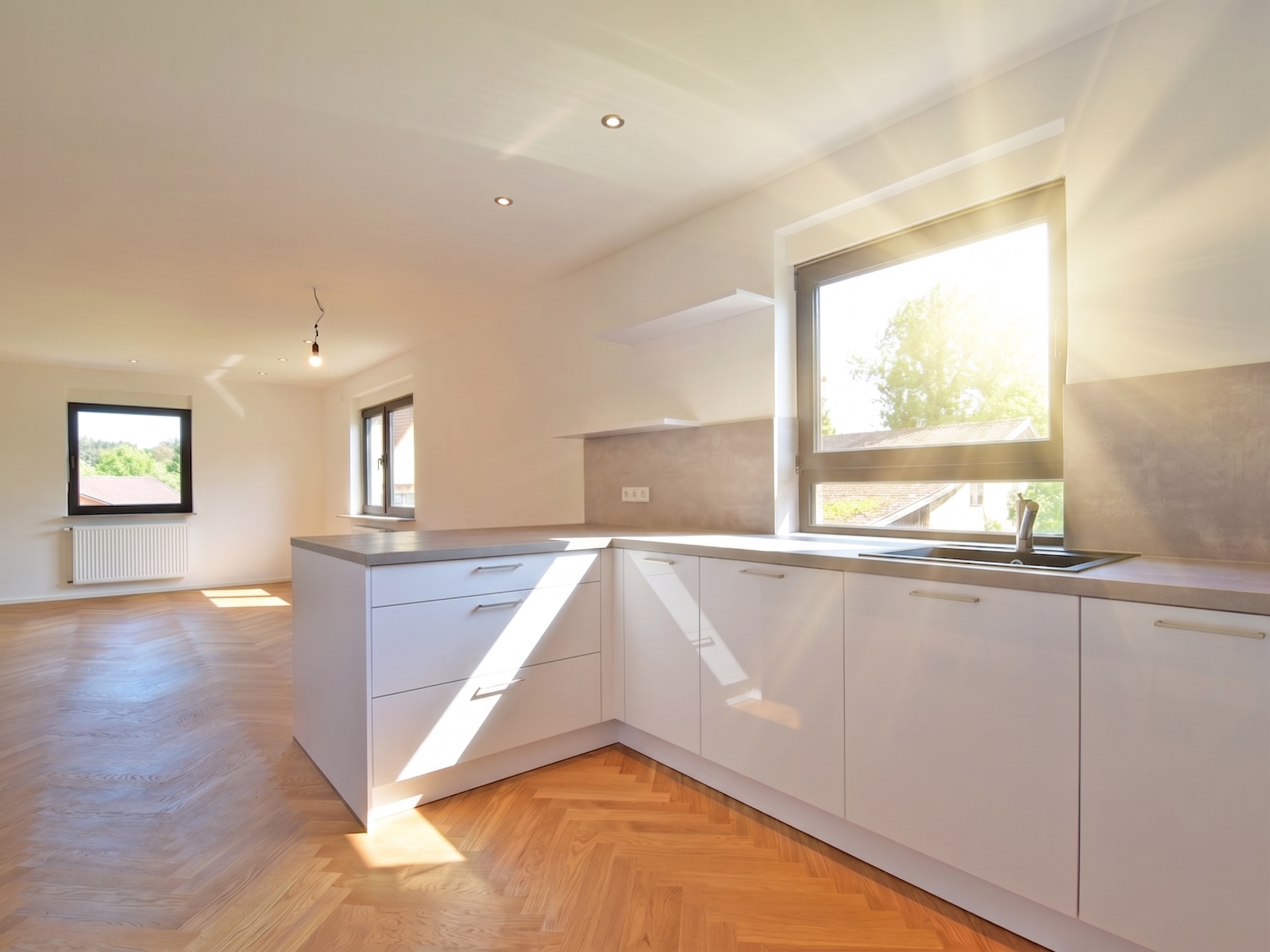 Neuwertige Maisonette Wohnung mit Garten und Doppelgarage [AI-modified]
