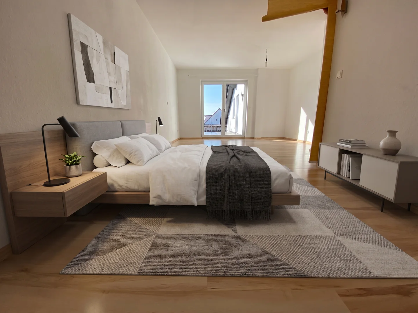 Charmante 3-Zimmer-Wohnung mit Kamin und großem Balkon in Griesheim - Photo 3