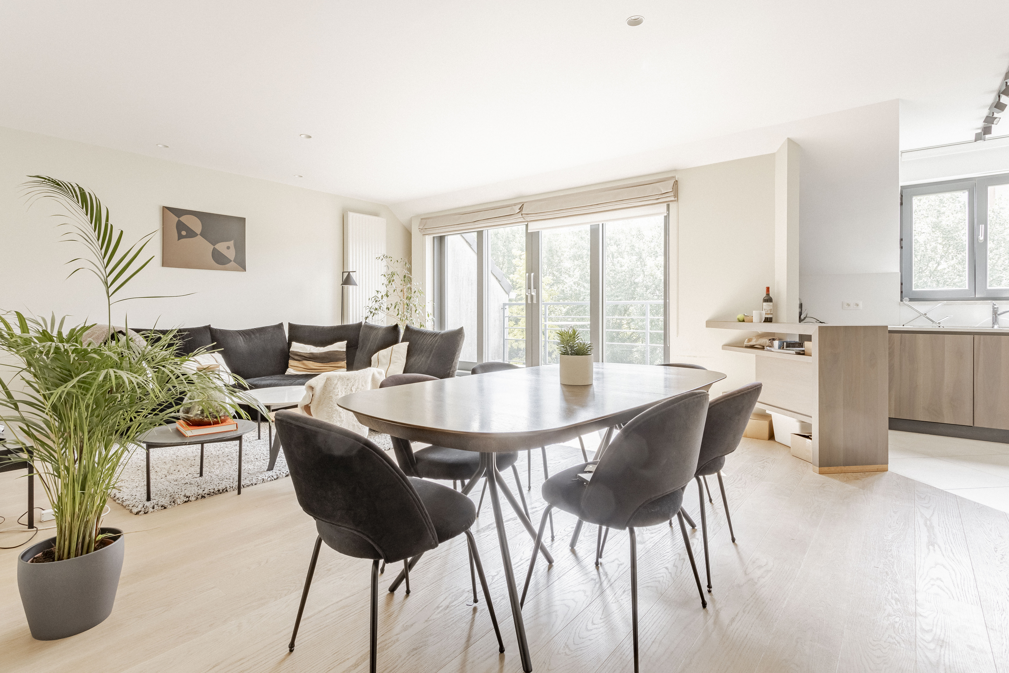 Renovated 2-bedroom apartment with terrace and included garage