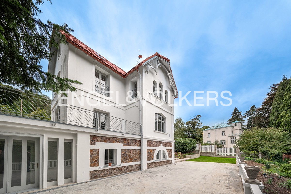 Unique Art Nouveau villa after complete reconstruction designed by architect