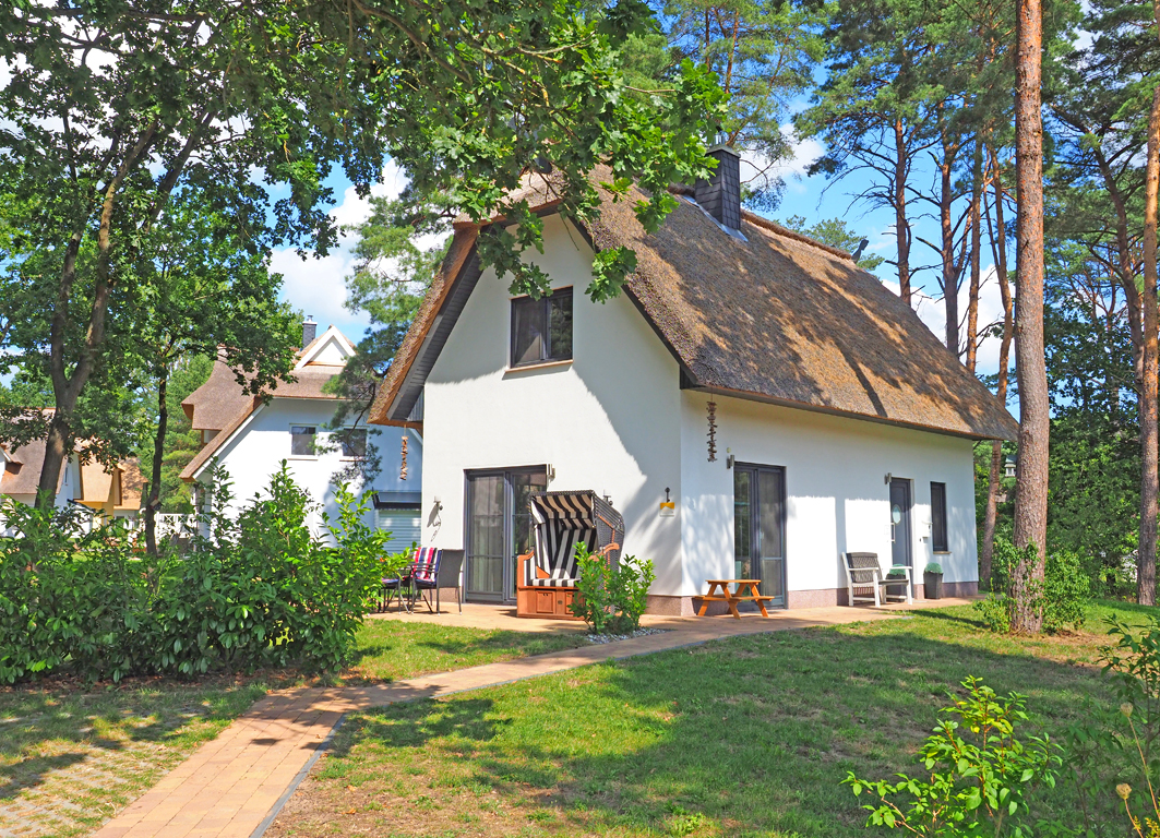 Ein Ort zum Wohlfühlen – Reetdach-Ferienhaus mit Sauna und Kamin