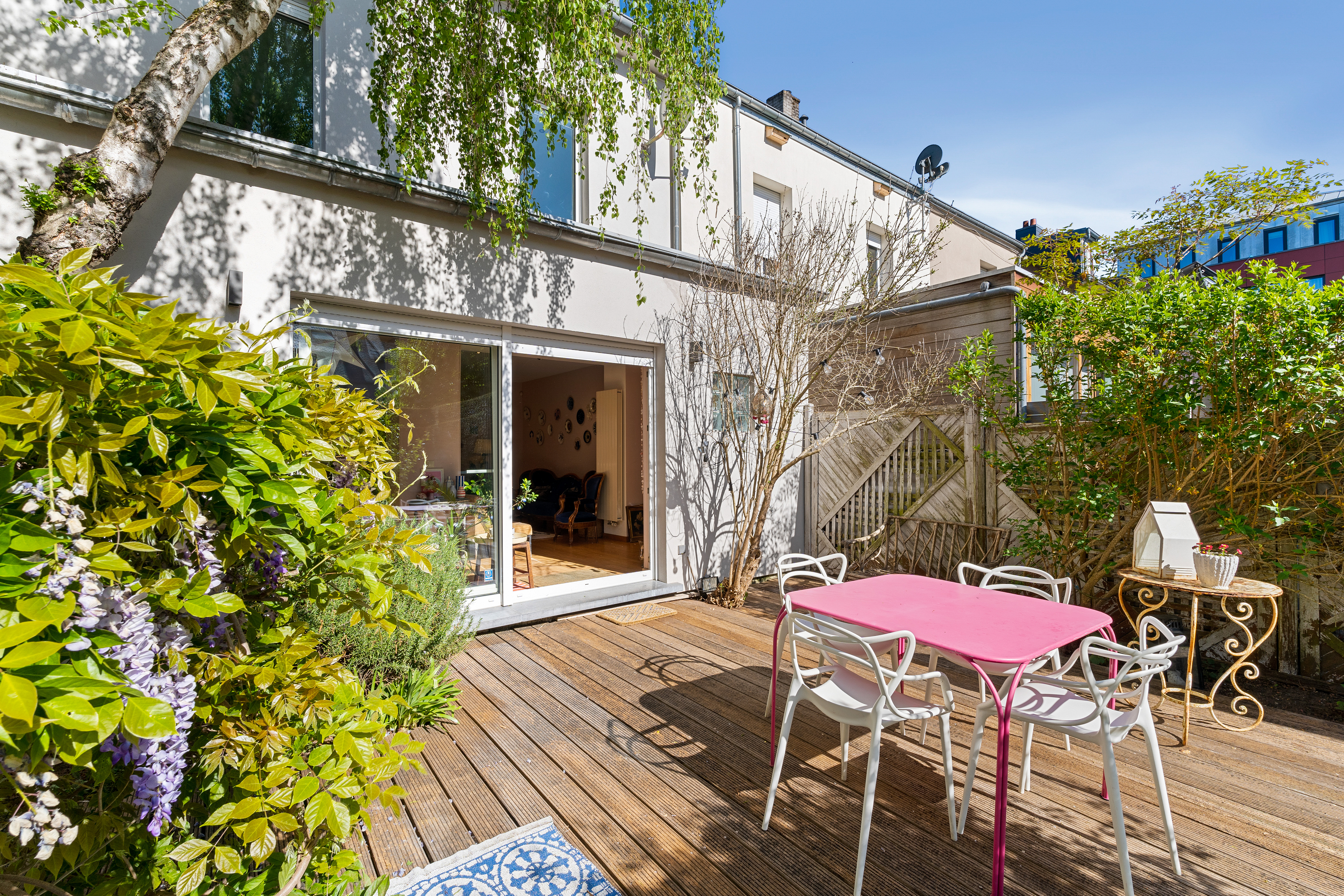Charming town house with terrace and garden situated in Bonnevoie