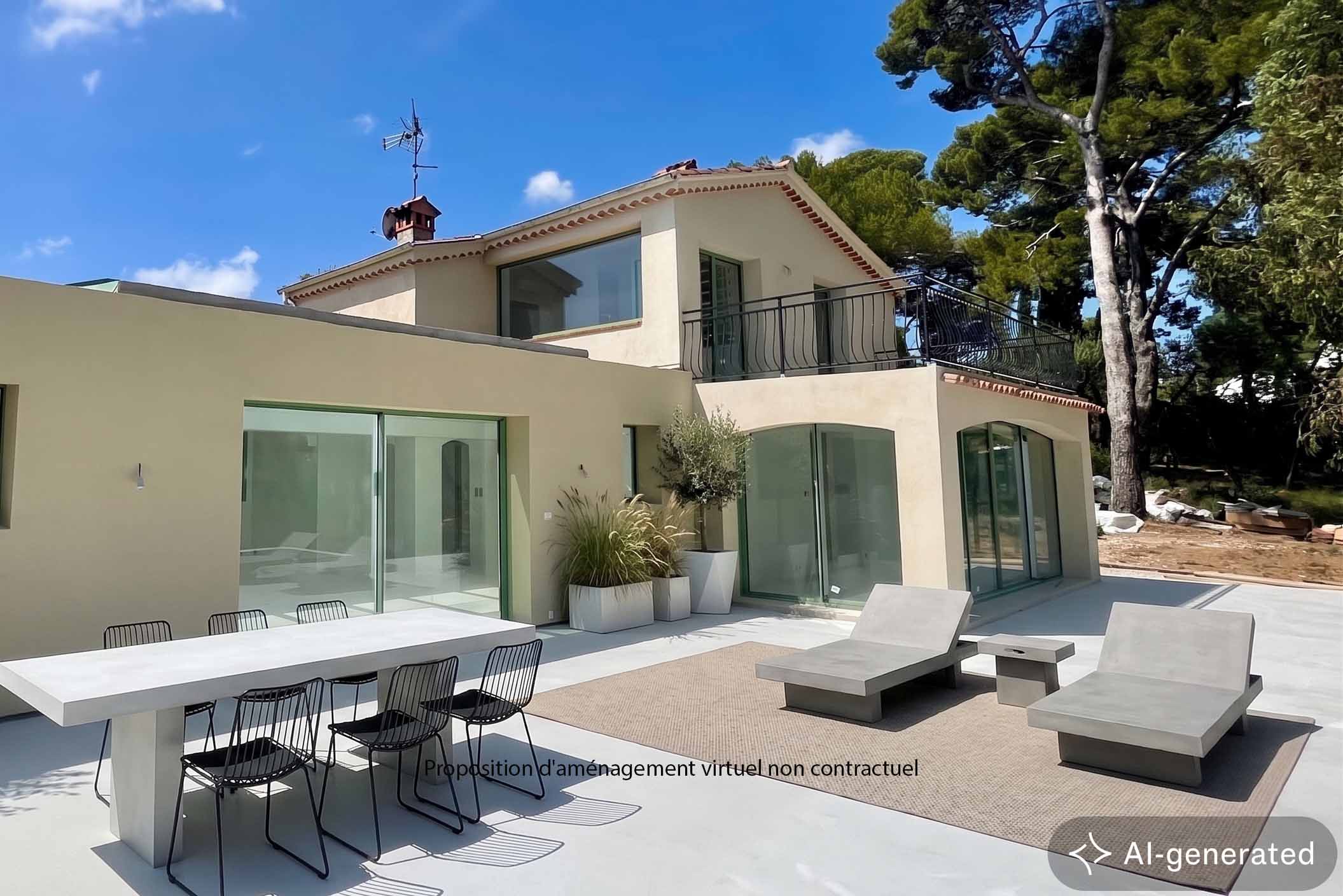 Villa  with panoramic sea and mountain views – Les Rastines, Antibes