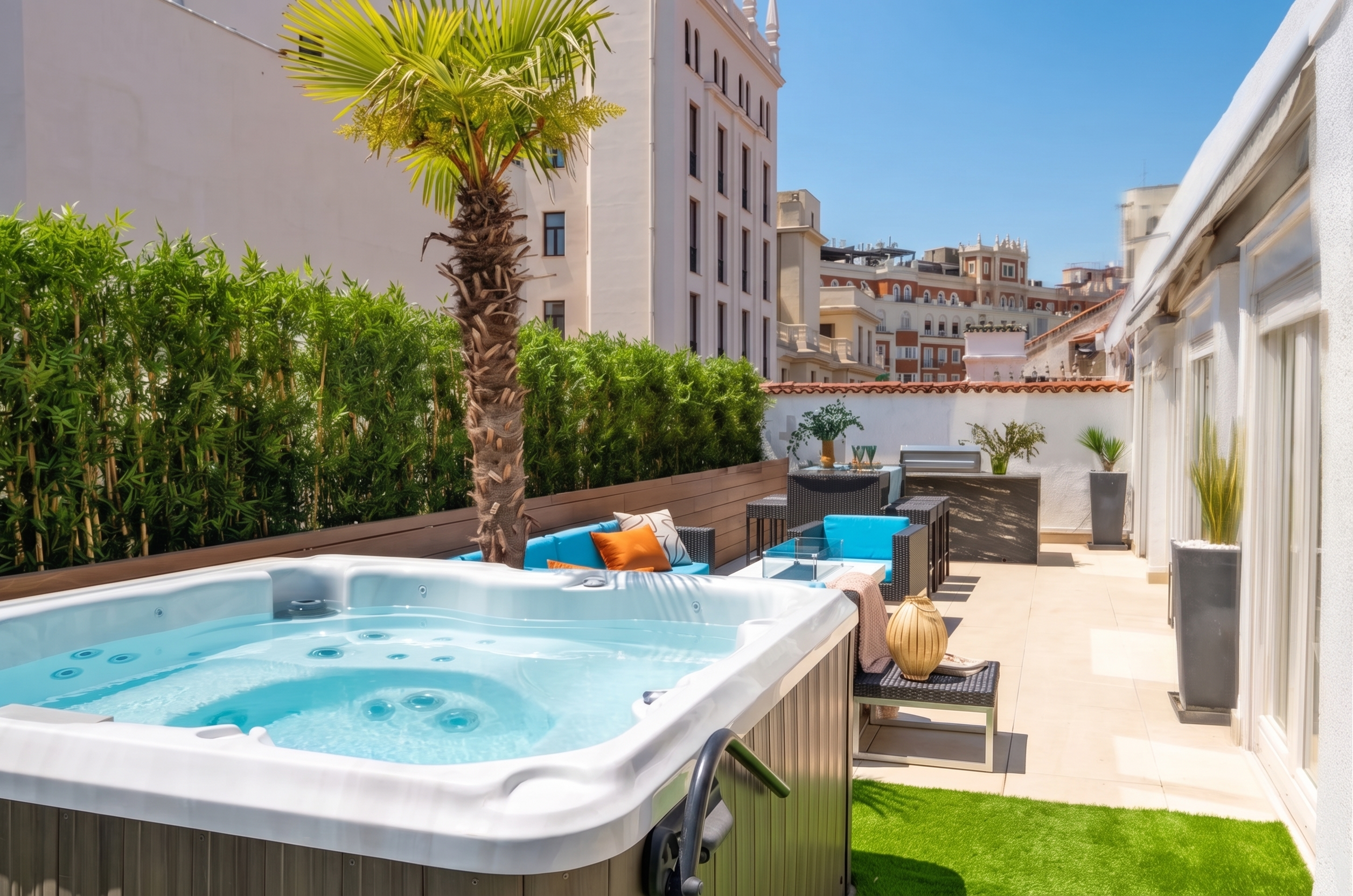 Exclusivo ático con terraza y jacuzzi junto a Gran Vía