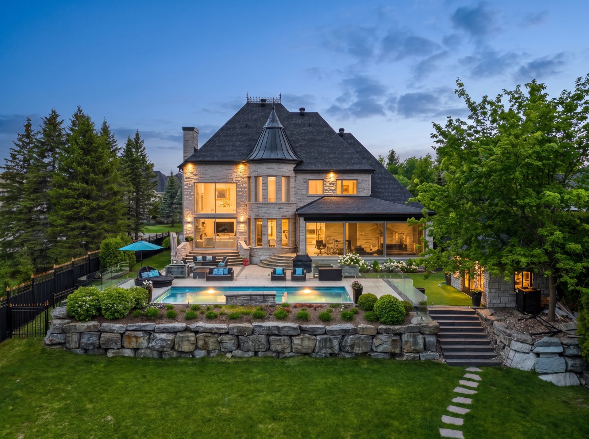 Nestled along the waterfront