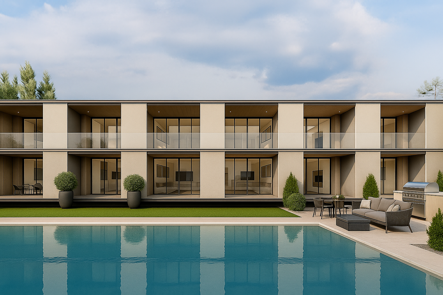 Exclusive Condominium with Pool & Garden in Faro [AI-bewerkt]