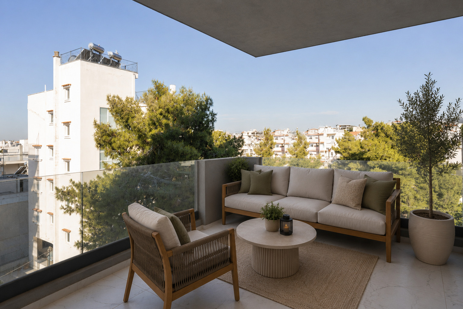 Newly built 3rd floor apartment with panoramic view