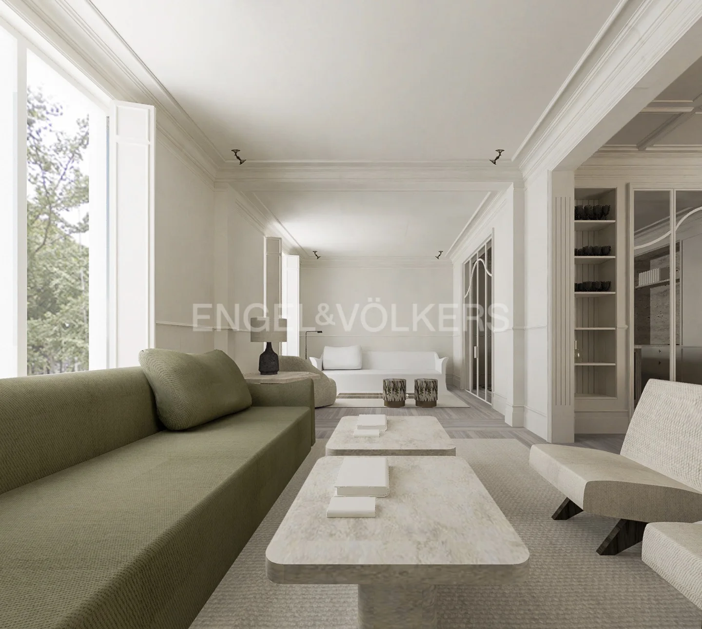 Luxury and stately style apartament in Españoleto street