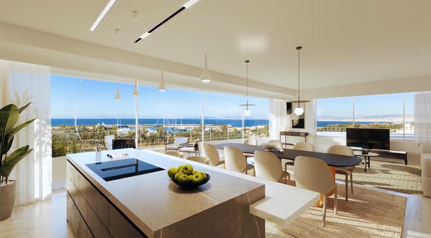 Sea view wellness apartment with private pool in Elliniko