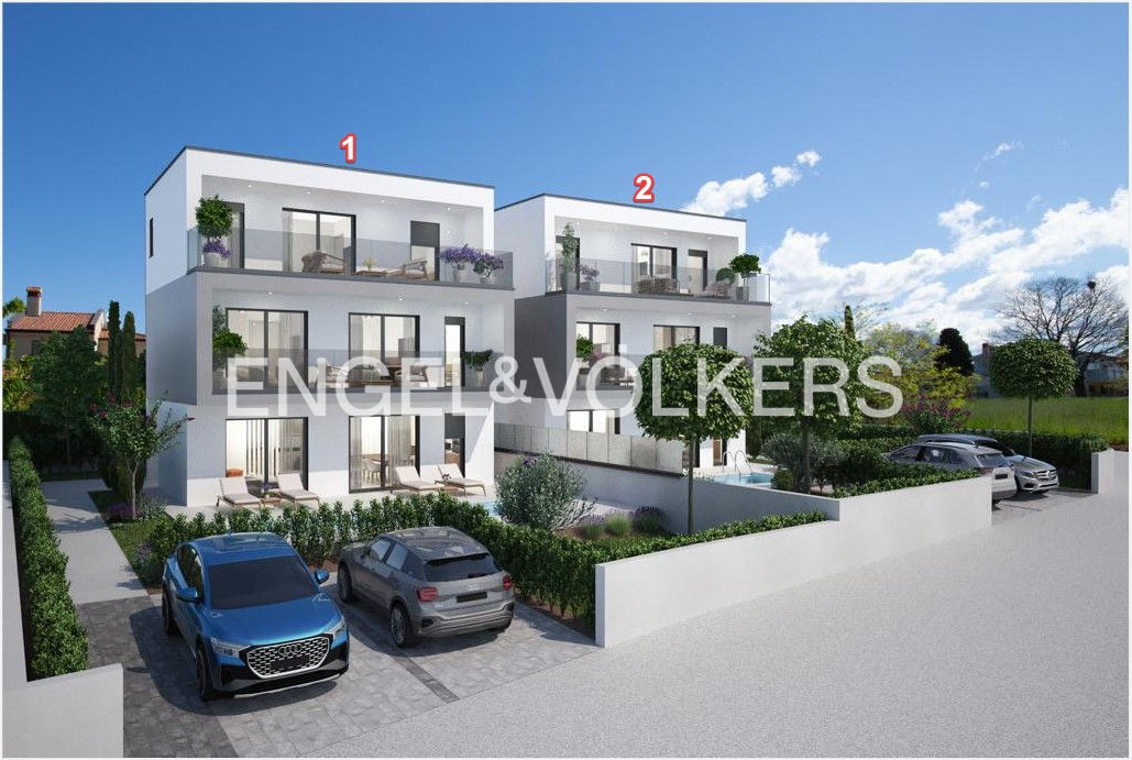 Zwei separate Wohneinheiten mit Meerblick nahe Porec (Nr. 2)