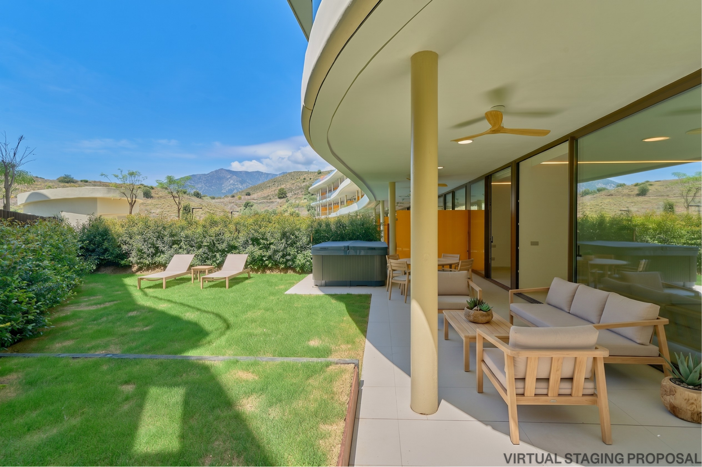 Exclusivo apartamento con jardín privado en el Higuerón