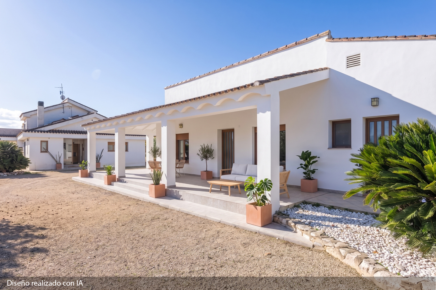Datached house with mediterranean charm