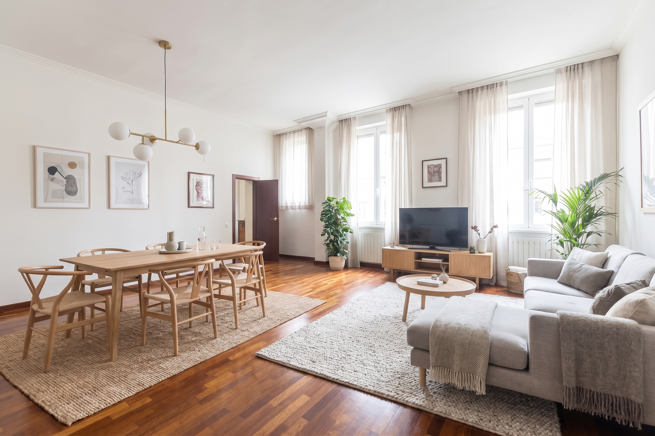 Exclusive home in a landmark property in Sarrià’s Old Town, with terrace and parking. [AI-modified]