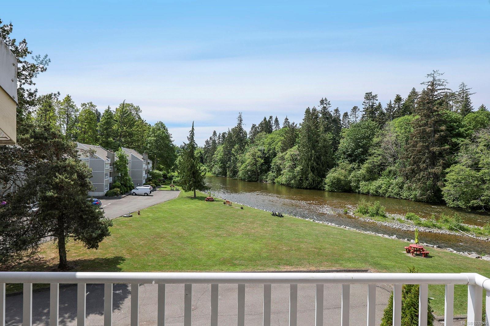 Top floor riverfront living in the heart of Courtenay!