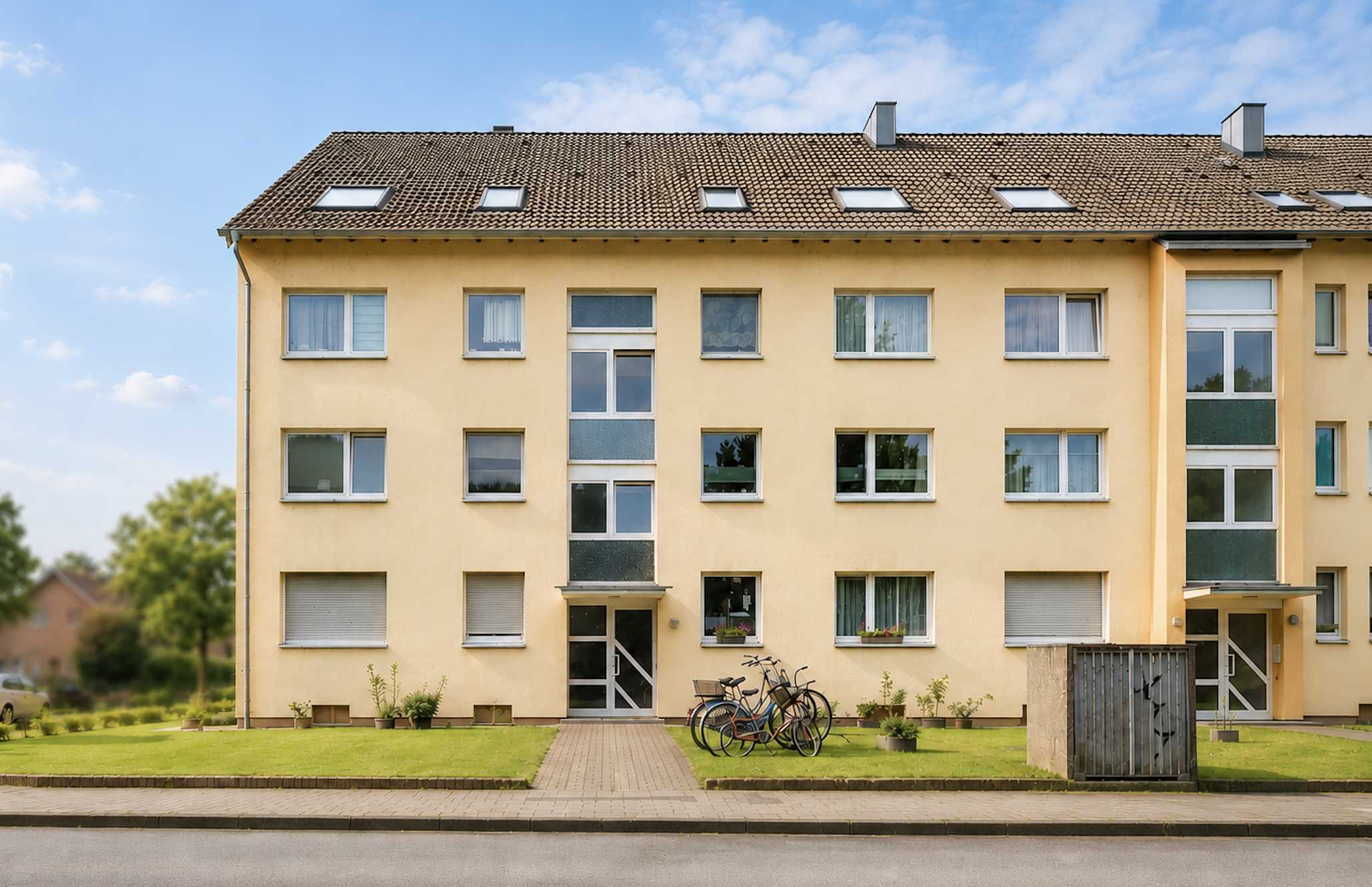 Externally future-proof renovated, inside plenty of room for ideas - charming attic apartment in Büderich