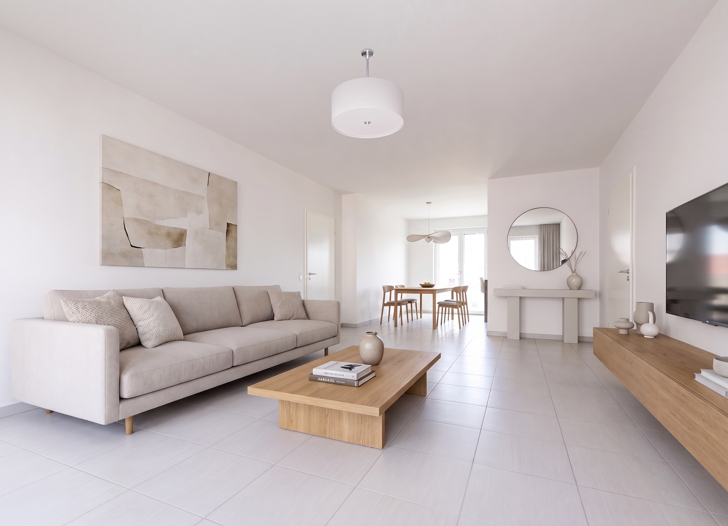 Light-filled four-room apartment with two balconies right by the park – living in the European Quarter