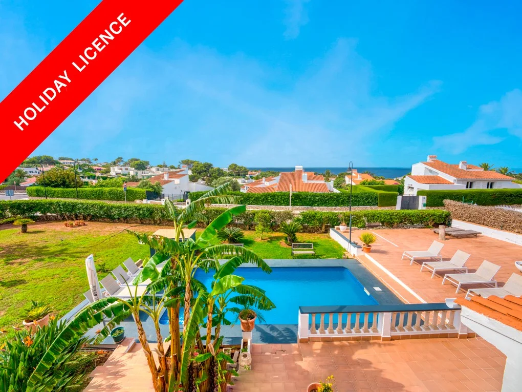 Incredible villa with holiday rental license in  Binibeca, Menorca
