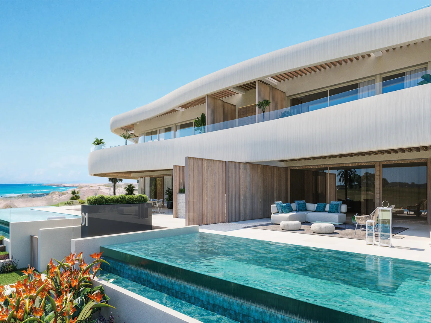 El complejo residencial frente a la playa más sofisticado de Marbella