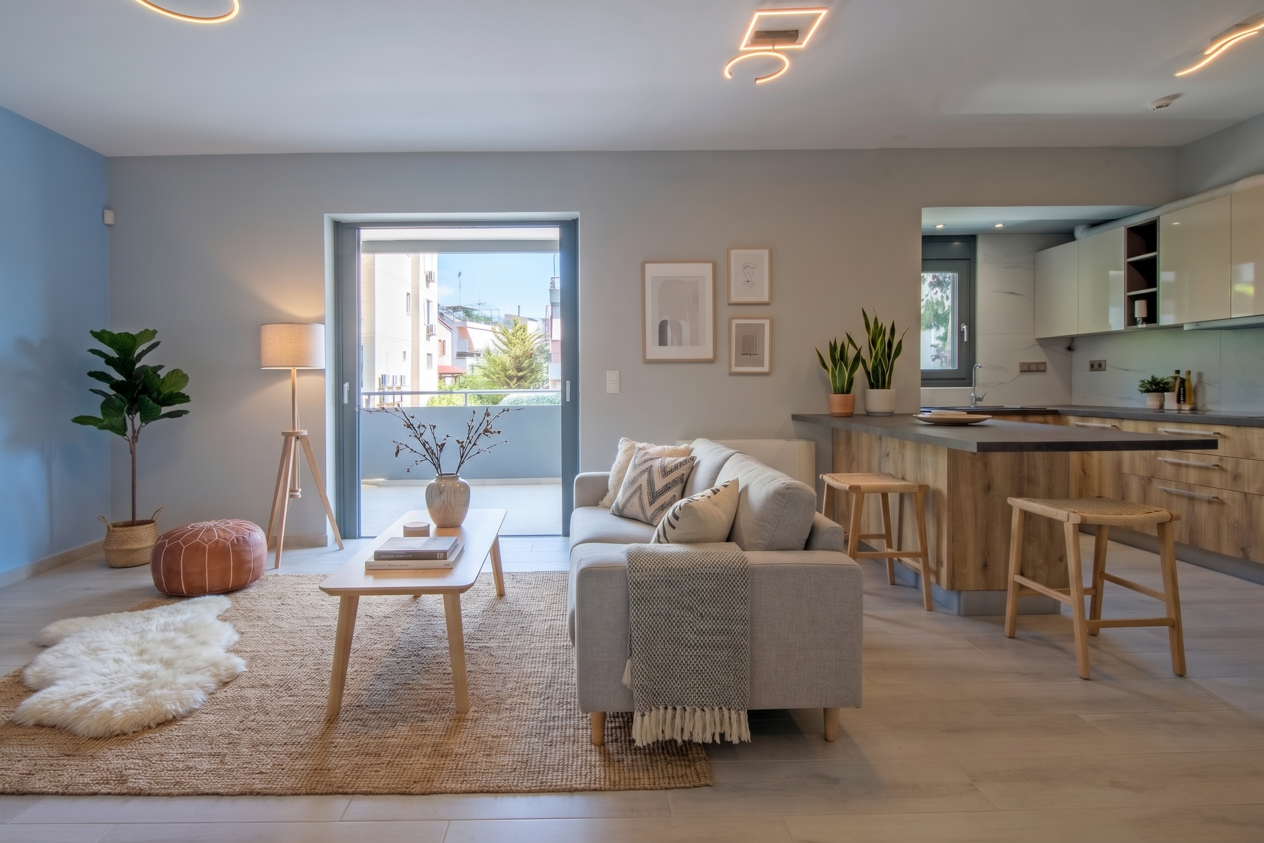 Modern 90 sq.m. apartment with parking space [AI-bewerkt]