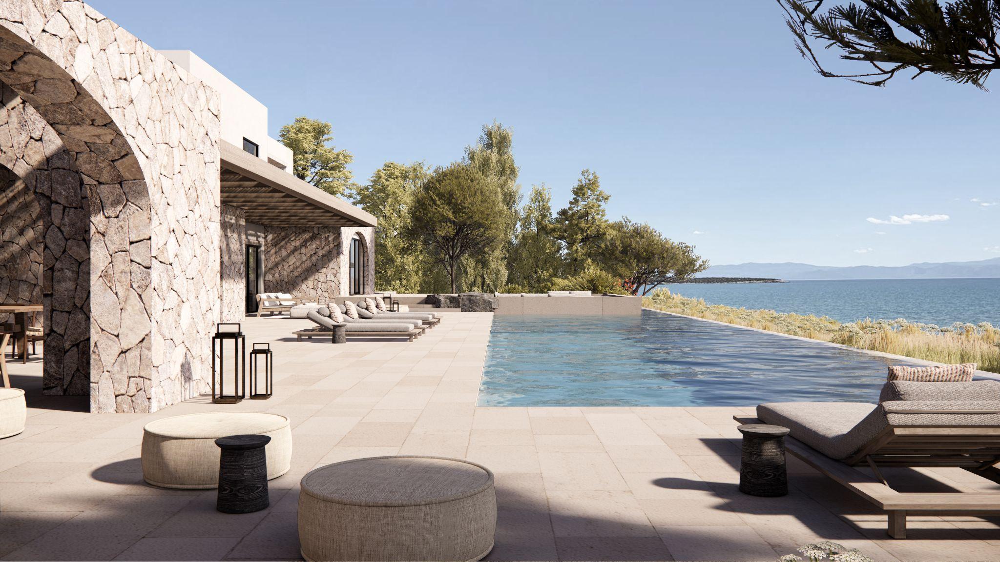 Villa Kyma – 723 sq.m. beachfront estate with private beach in Porto Heli