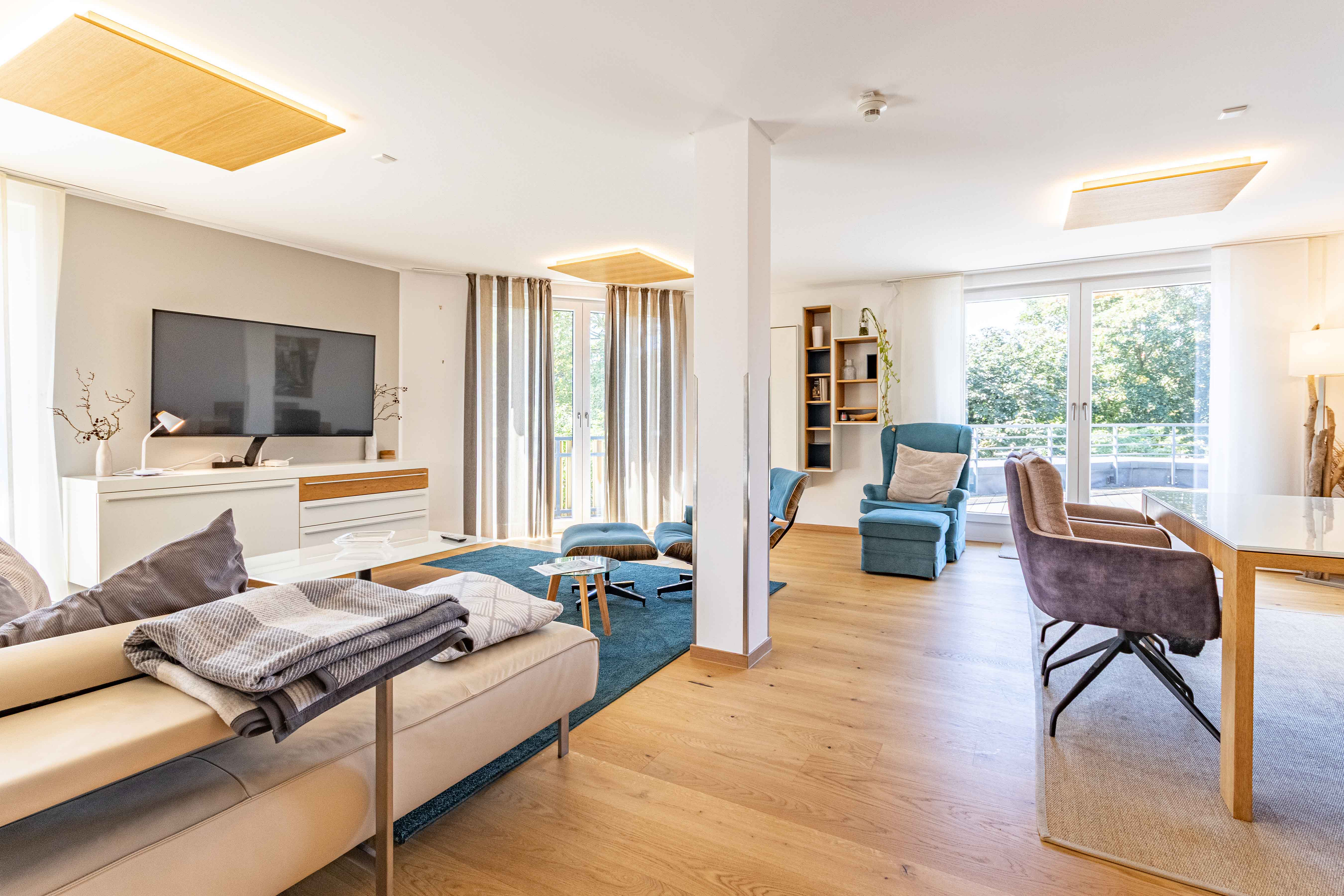 Ferienwohnung/Hotelsuite direkt am Kurplatz Norderney: Exklusives Wohnerlebnis mit Dachterrasse!