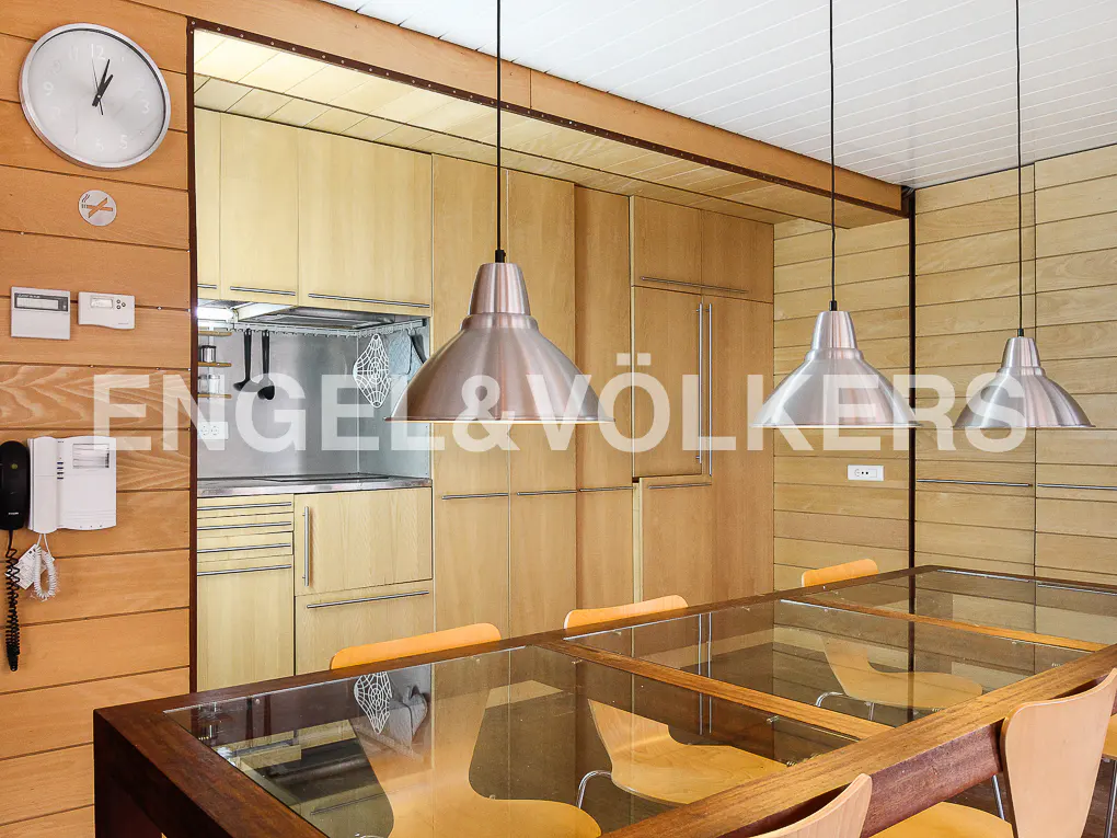 loft kitchen area