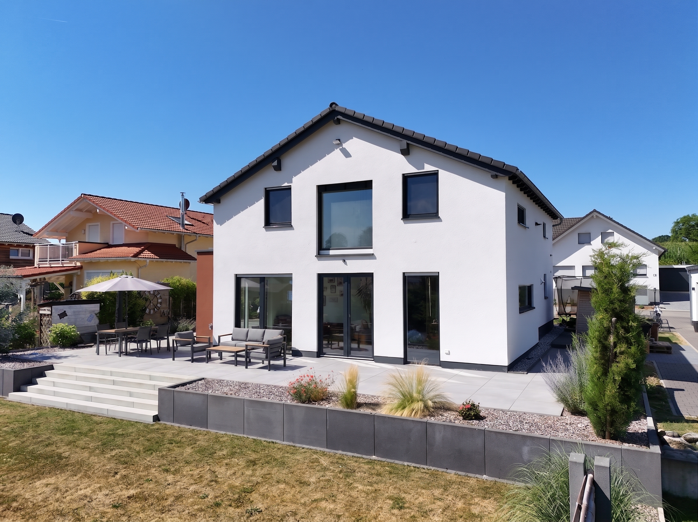 Exklusives Einfamilienhaus mit Garten & großer Terrasse [AI-modified]