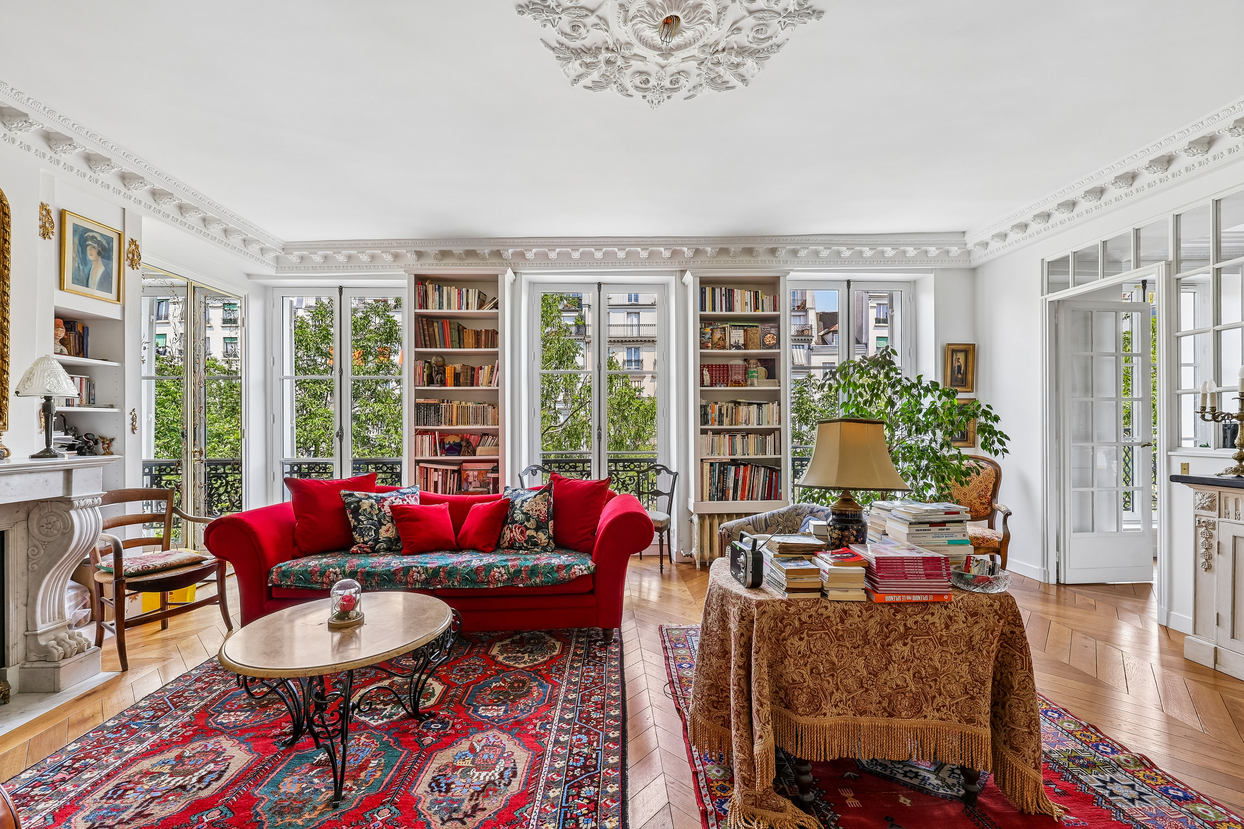 Upper Marais, Paris 3rd, exceptional property with unobstructed views and balcony, 2 bedrooms