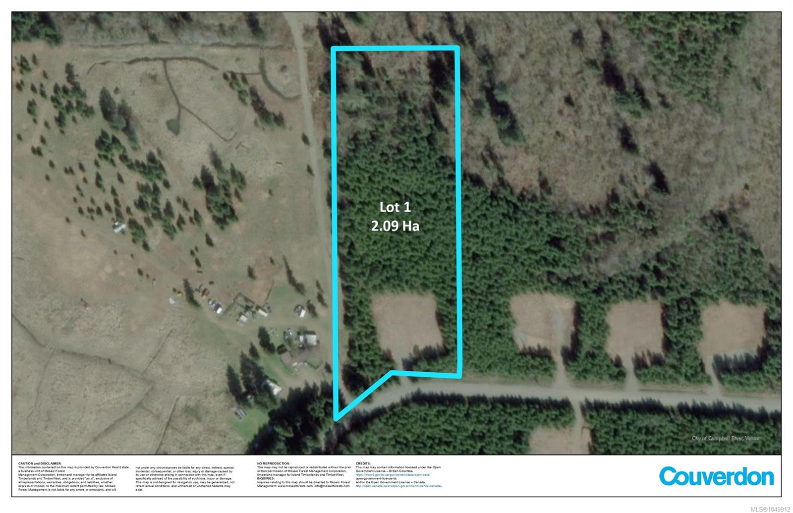 1/2 acre has been cleared, creating a head start for you!