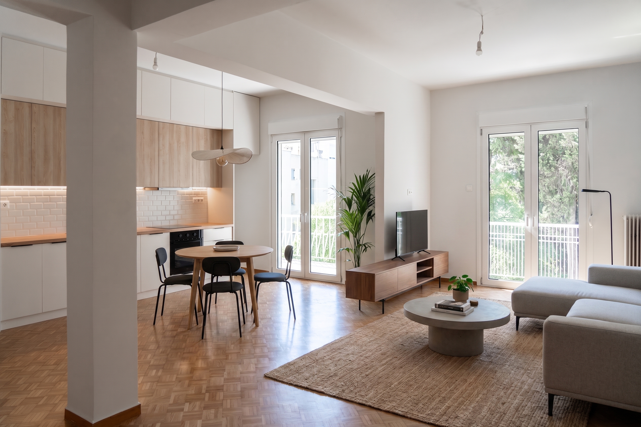 Exceptional design led 3 bedroom apartment in Exarcheia [AI-modified]