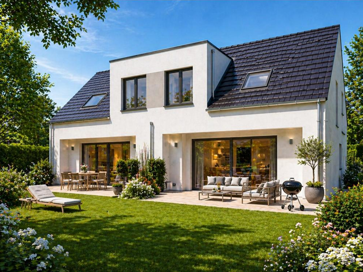Stilvolle Neubau - Doppelhaushälfte mit hochwertiger Ausstattung und individuellen Gestaltungsmöglichkeiten