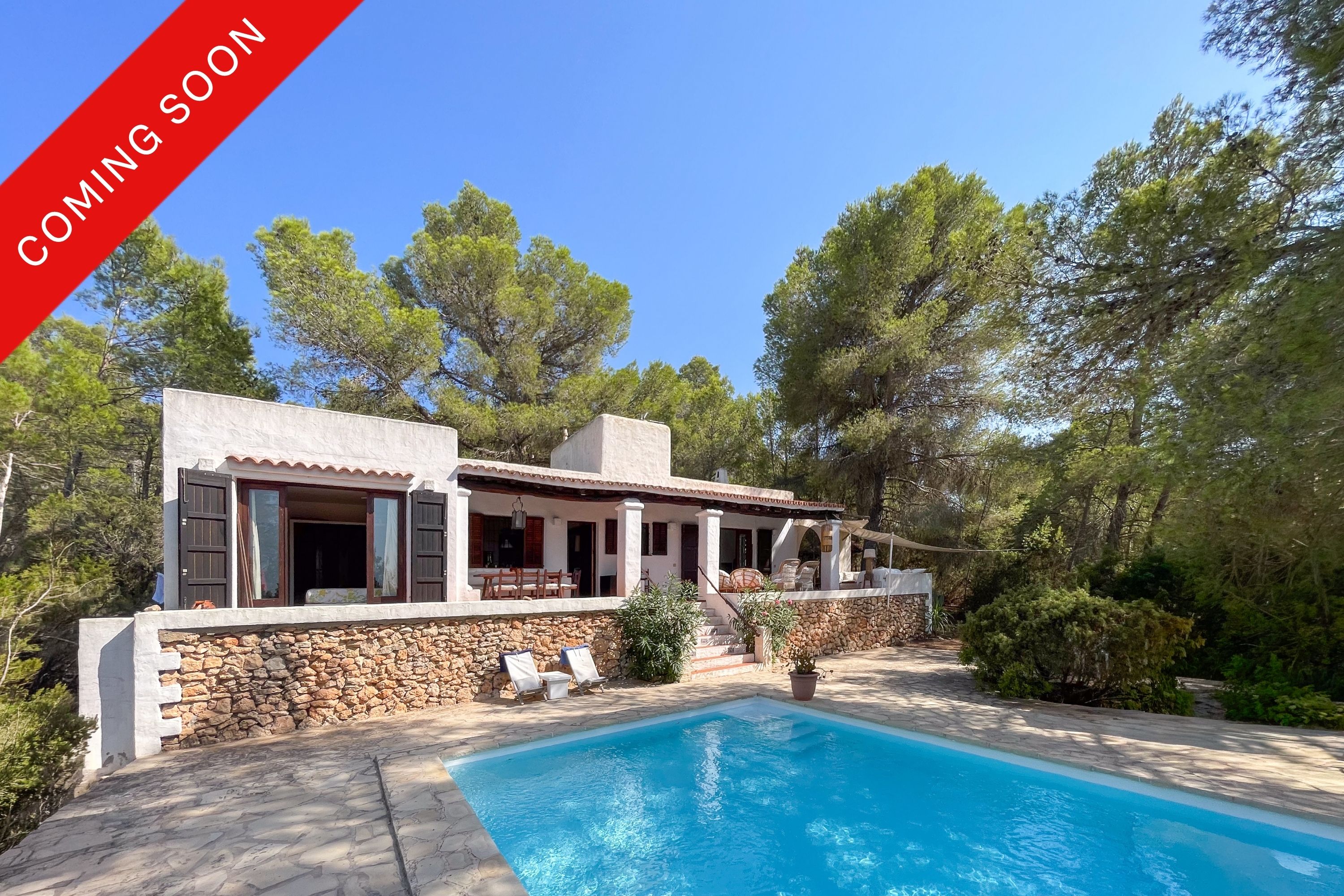 Charmante ibizenkische Villa mit Meerblick