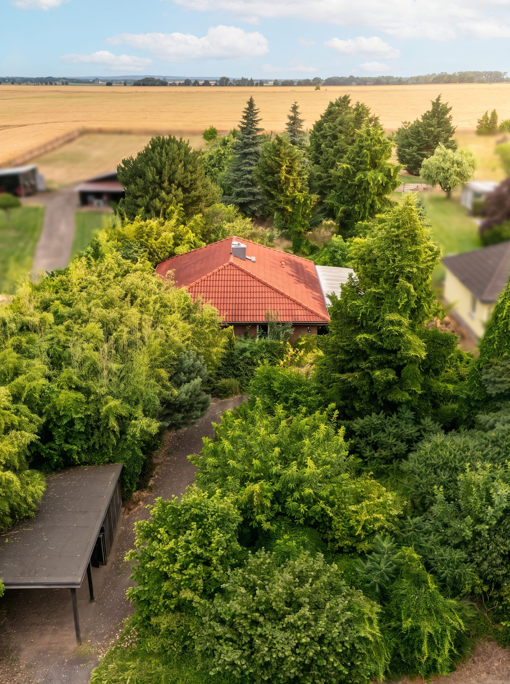 Ein Zuhause mit Freiraum - Bungalow mit weitläufigem Grundstück in naturnaher Lage