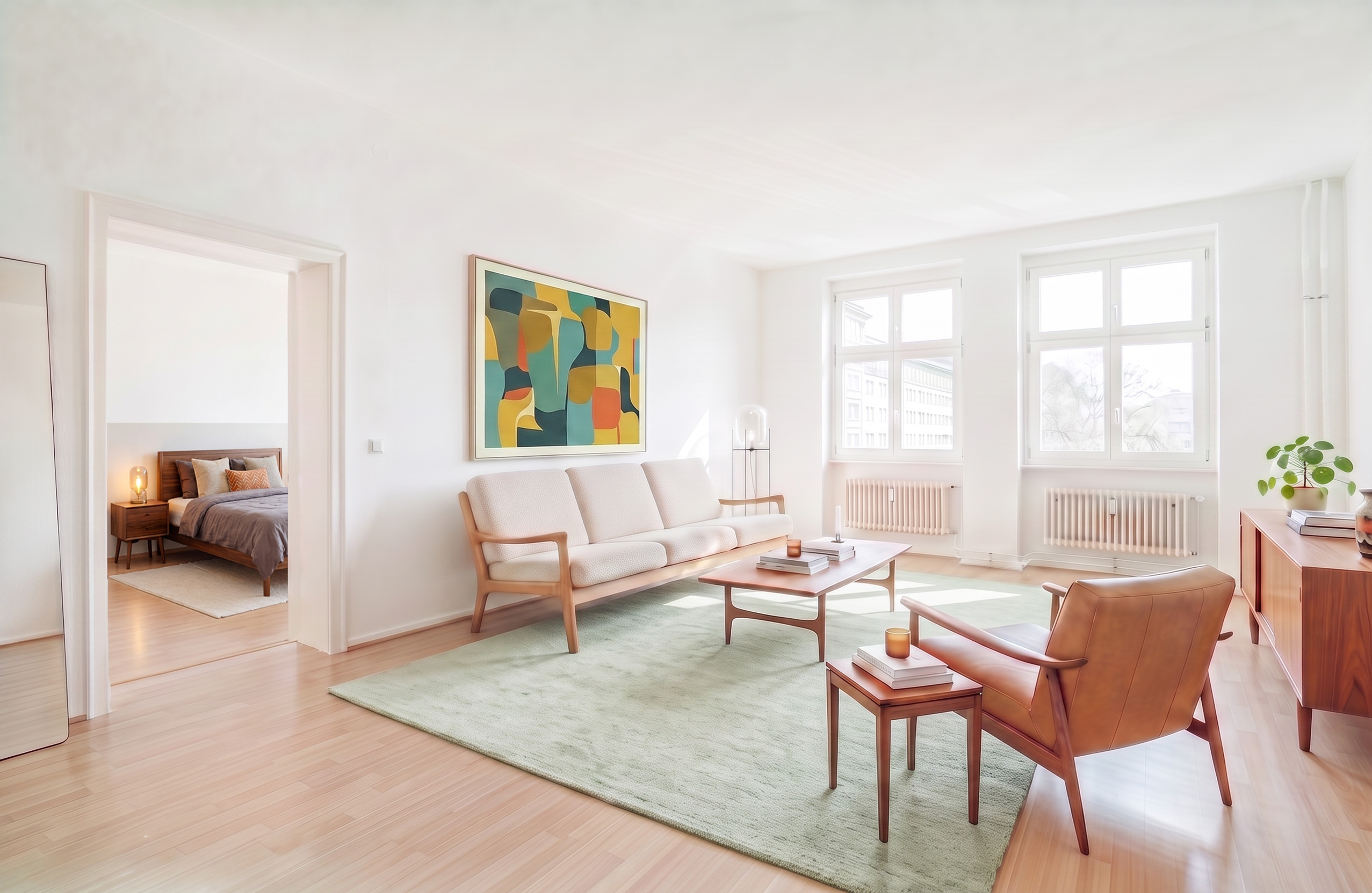Living with Character – Architectural Classic Meets Trendy District [AI-modified]