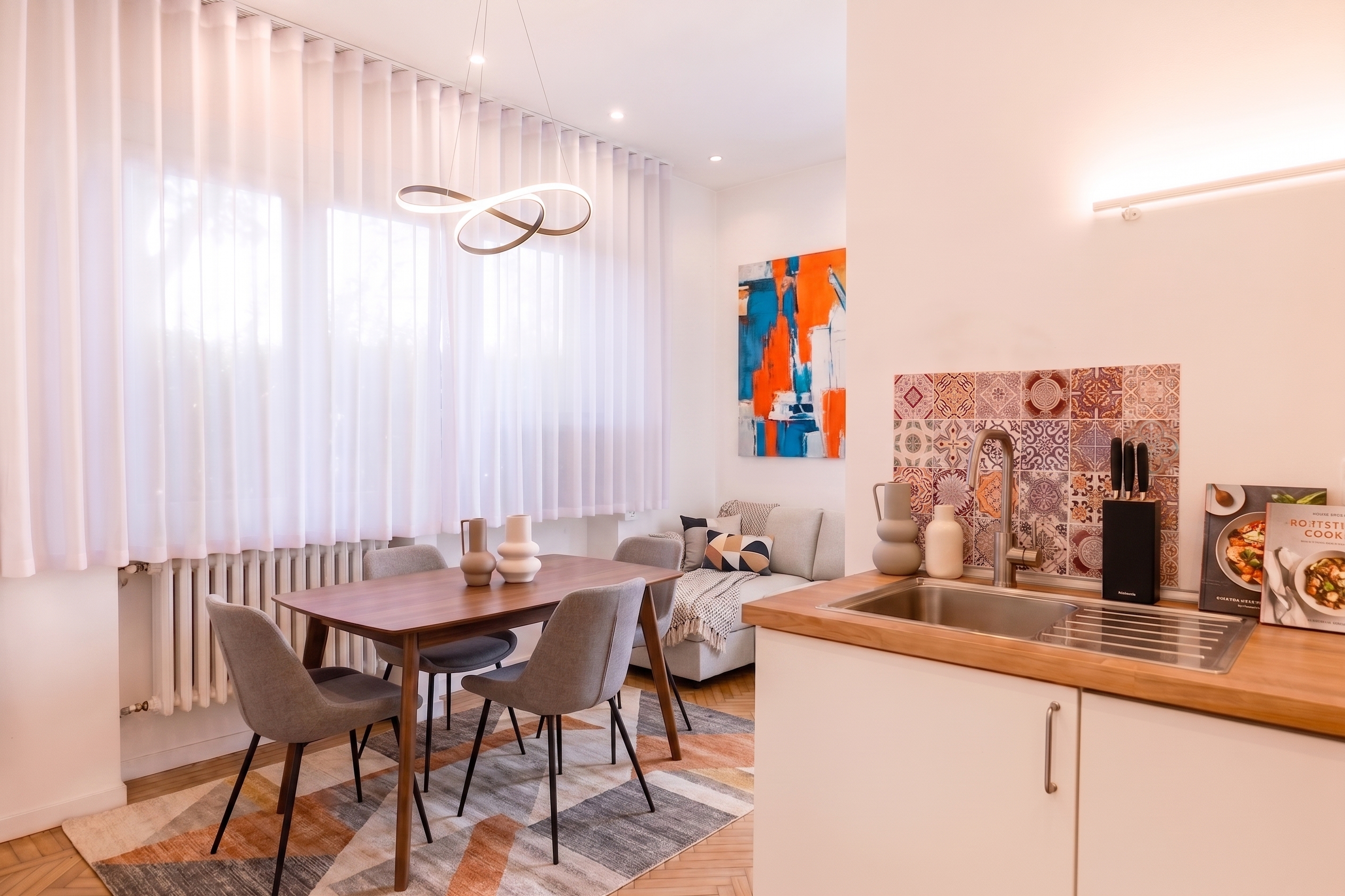 Helles Mini-Apartment mit bewohnbarer Terrasse