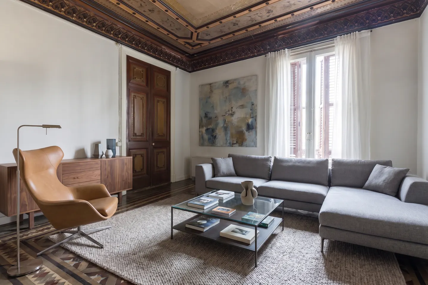 This image has been retouched by adding furniture using AI