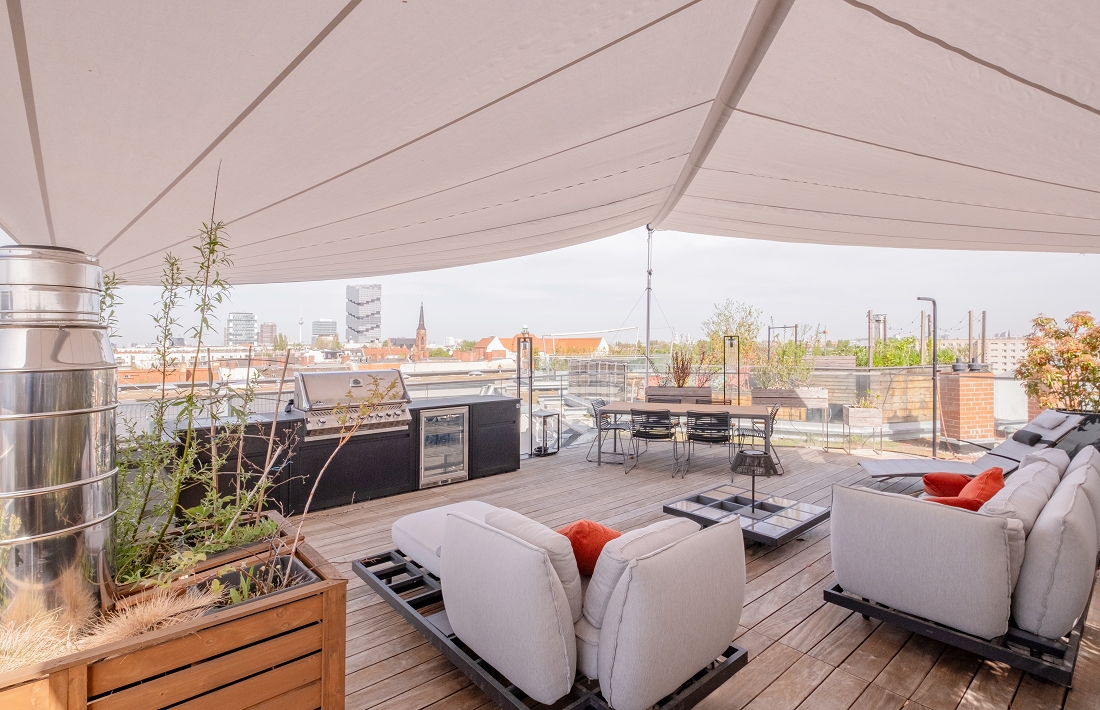 High-end penthouse between Boxhagener district and Treptower Park