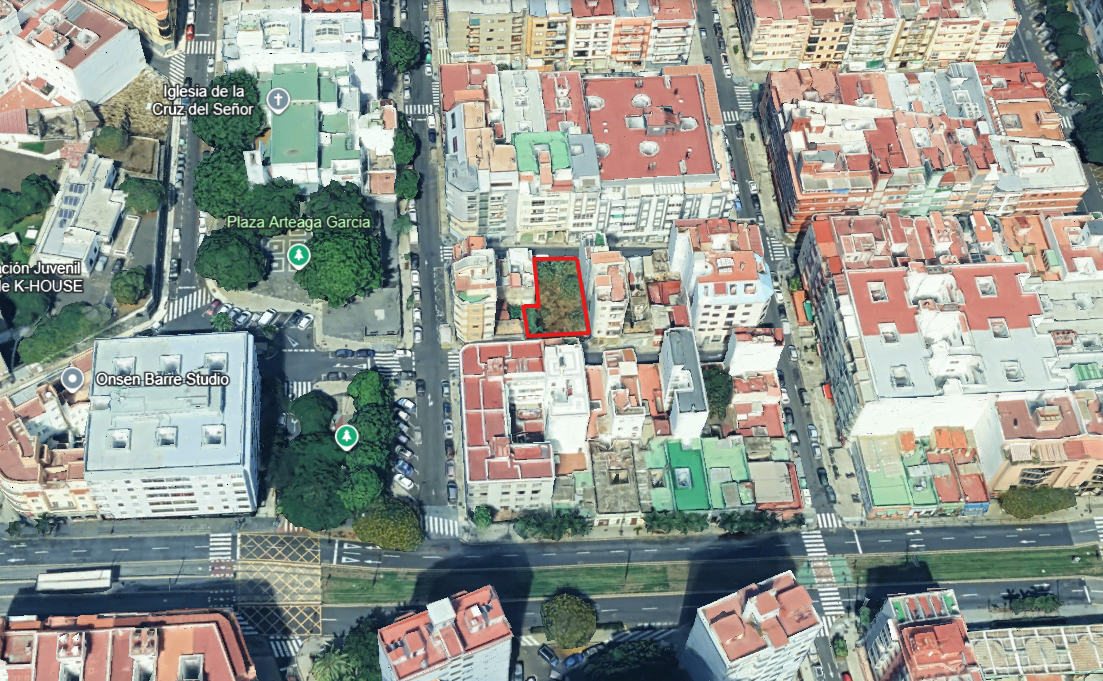 Suelo urbano para desarrollo residencial en Santa Cruz de Tenerife